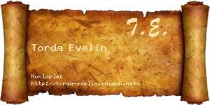 Torda Evelin névjegykártya
